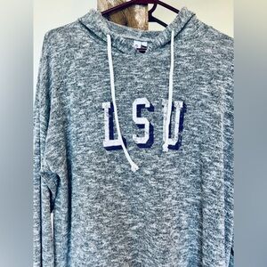 LSU Women's Gray Hooded Sweatshirt